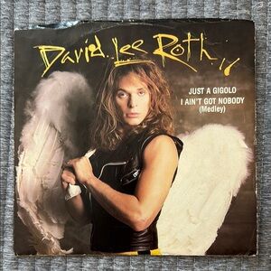 David Lee Roth vinyl 45 just to gigolo 7 inch single